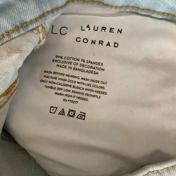 NWT LC Lauren Conrad Super High Rose crop - Picture 9 of 9